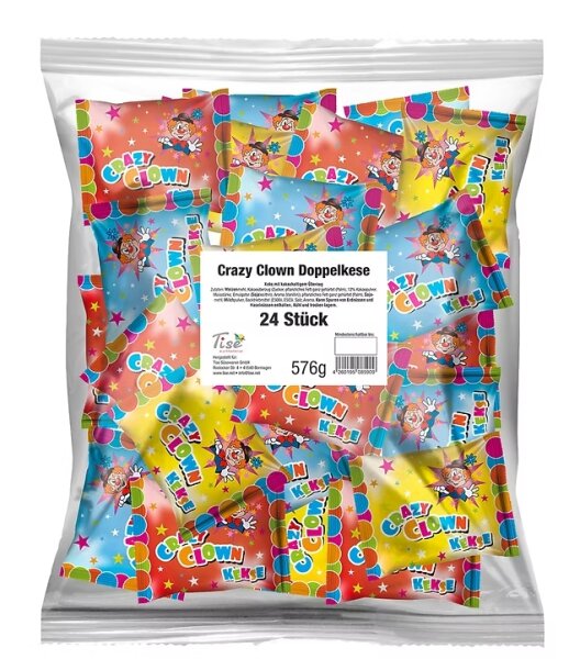 10x Crazy Clown Doppelkekse (24 Stück/576g)