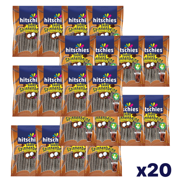 20x Hitschies Sauer Spinnenbeine Cola 125g