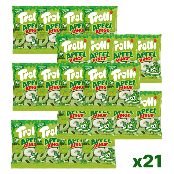 21x Trolli Apfelringe Sauer 150g