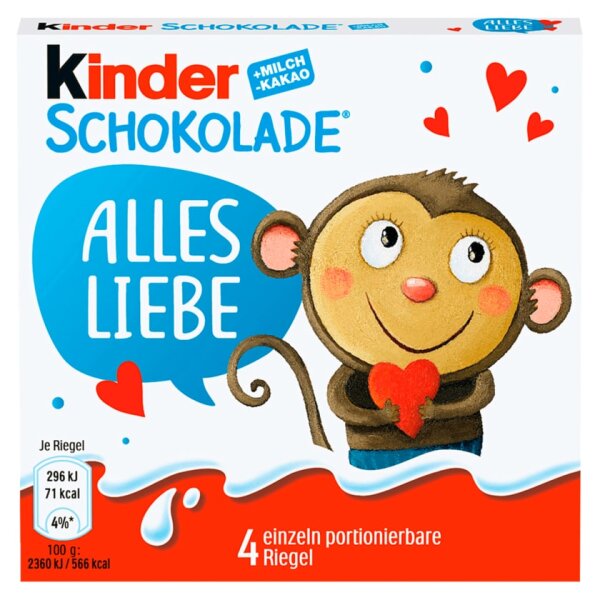 20x Ferrero Kinder-Schokolade 50g