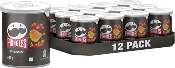 12x Pringles Hot & Spicy 40g