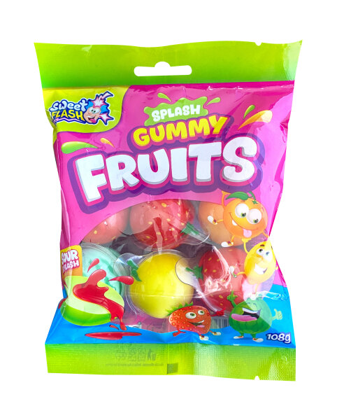 24x108g Splash Gummy Fruits