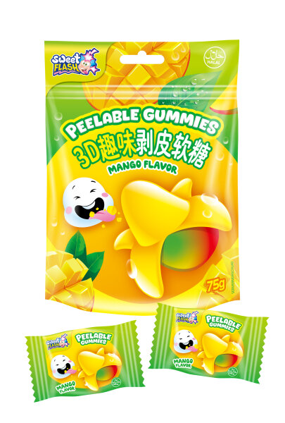 Sweet Flash Peelable Gummies Mango 75g