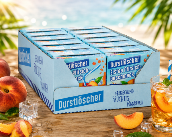 Durstlöscher Eistee-Pfirsich 12er Tray