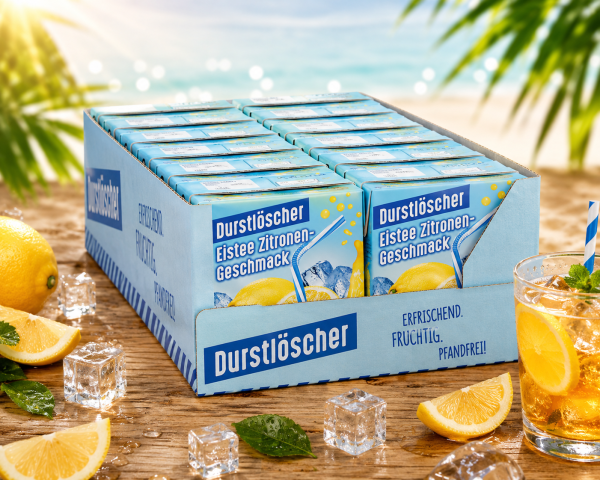 Durstlöscher Eistee-Zitrone 12er Tray