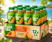 Fuze Eistee Pfirsich 0,4L 12er Tray