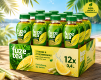 Fuze Eistee Zitronengras 0,4L 12er Tray