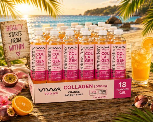 Viwa Collagen - Orange Passion Fruit 12er Tray