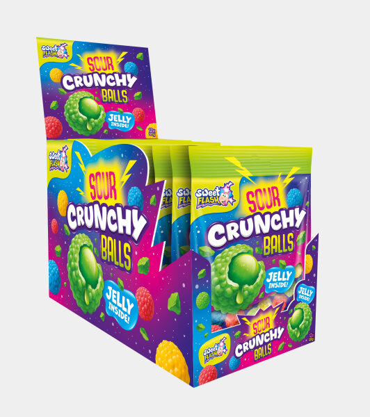 Sweet Flash Sour Crunchy Balls  6 Dsp. x 12 Beutel x 120 g