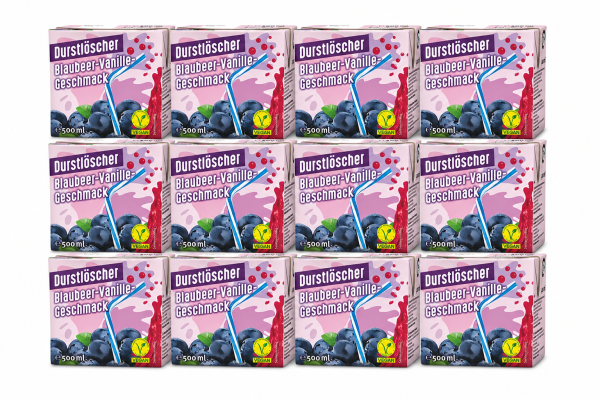 Durstlöscher Blaubeer-Vanille12er Tray
