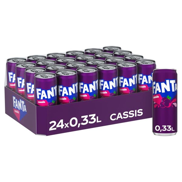 Fanta Cassis 0,33L Dose 24er Tray