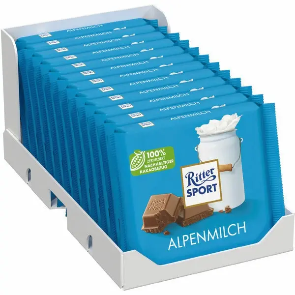 Ritter SPORT Alpenmilch 12er Karton