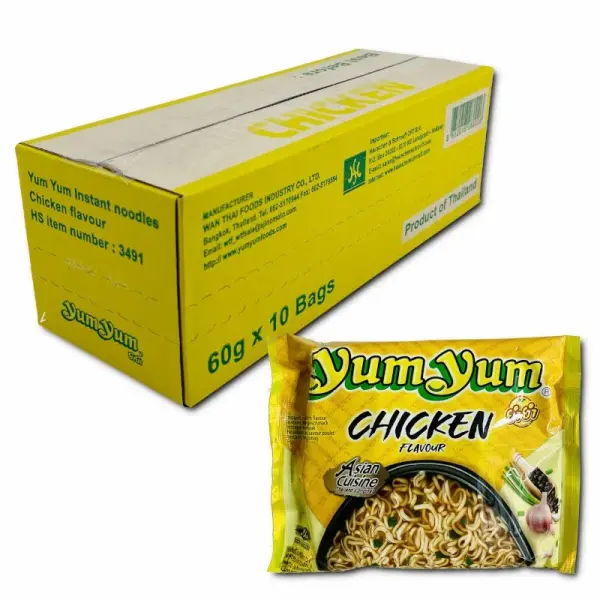 YumYum Instant-Nudeln Hühner 10x 60g Karton
