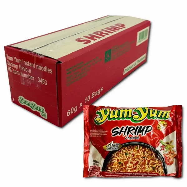 YumYum Instant-Nudeln Shrimp 10x 60g Karton