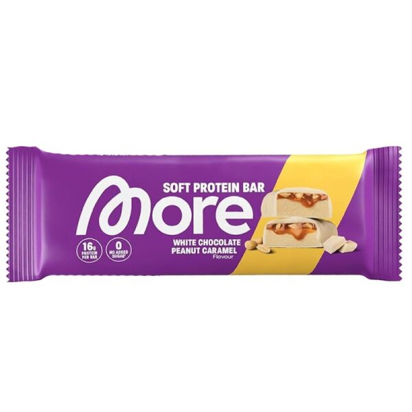 More Protein Bar White Choco Peanut Caramel