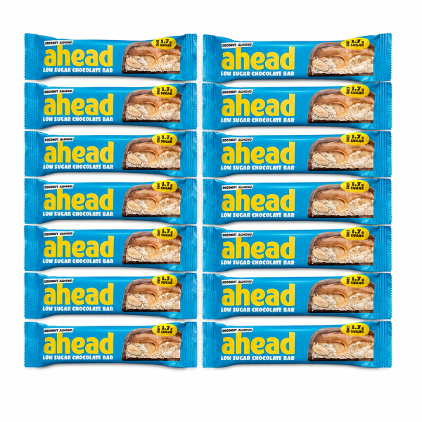 18x 35g Ahead Coconut Almond Low Sugar Bar