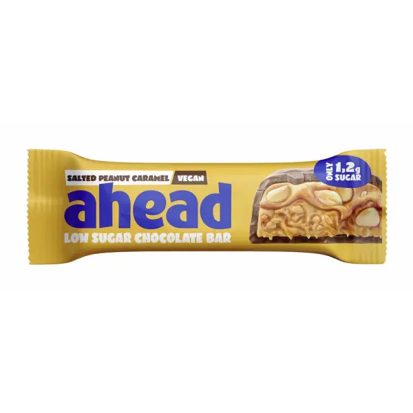 Ahead Salted Peanut Caramel Low Sugar Bar 35g