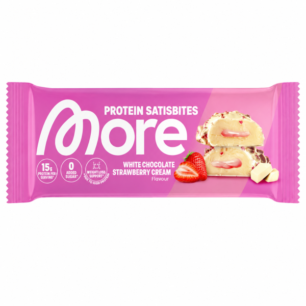 More Protein Sansibites White Chocolate Strawberry Cream