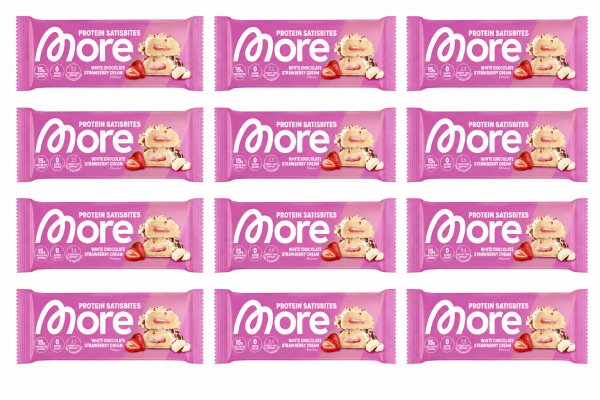 12x More Protein Sansibites White Chocolate Strawberry Cream