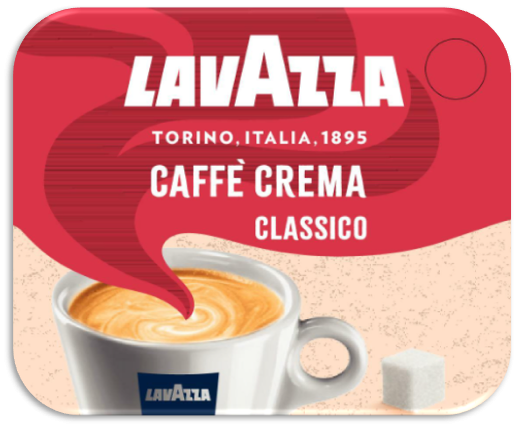 Lavazza Caffè Crema Weiß/Zucker PS 25er Stange